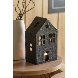 J-Line Kaarshouder Huis Aluminium Zwart 